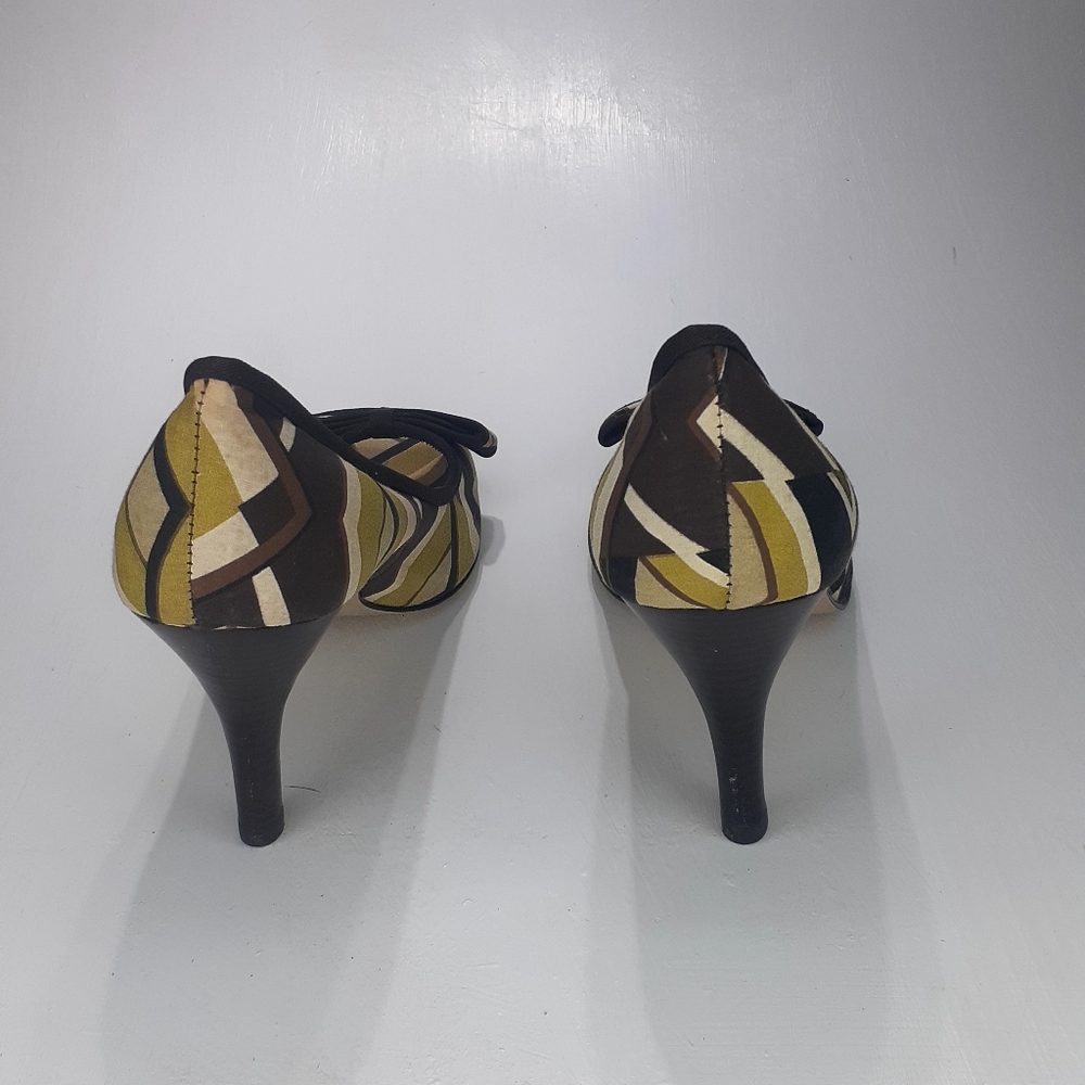 Apt.9 Geometrical Design Heels With Bow Open Toe … - image 6